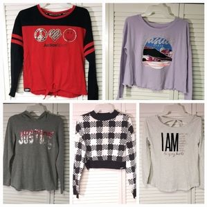 Girls Justice Shirt Bundle!  NWOT! Size 12/14